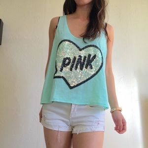 Victoria’s Secret PINK Sequin Tank Top